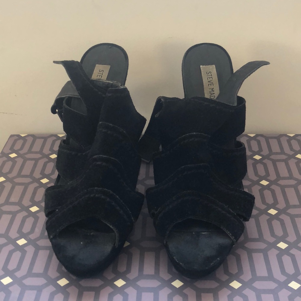 Black Suede Steve Madden Heels